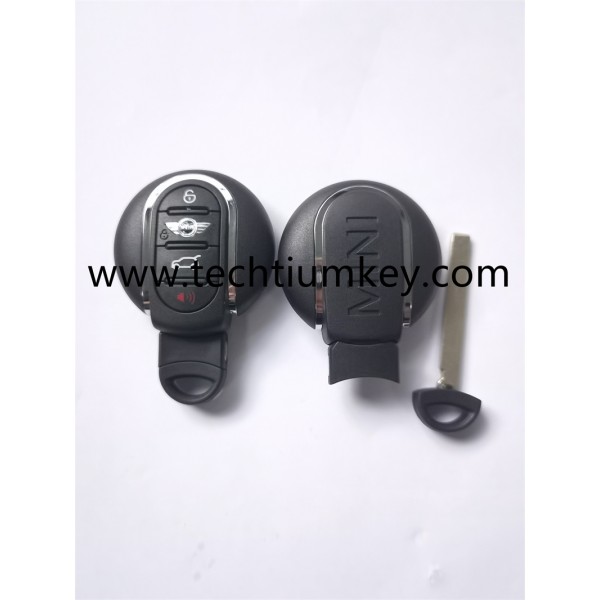 with words on back 4 button remote key shell for BMW Mini